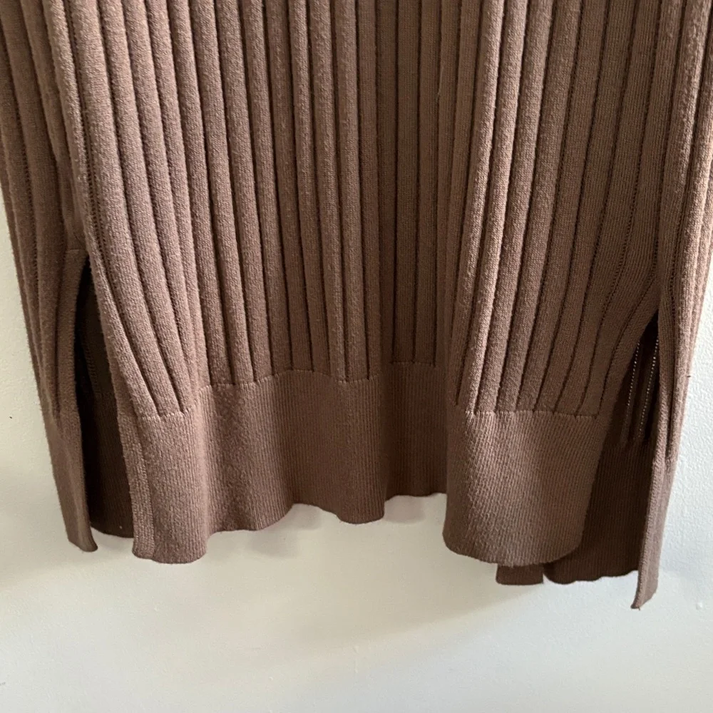 Pink Rose Taupe Ribbed Cardigan - Picture 5 of 6